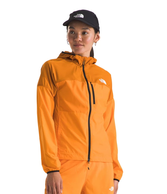 The North Face Women's Higher Run Wind Jacket, Apricot Glaze/Iron Citr, XS