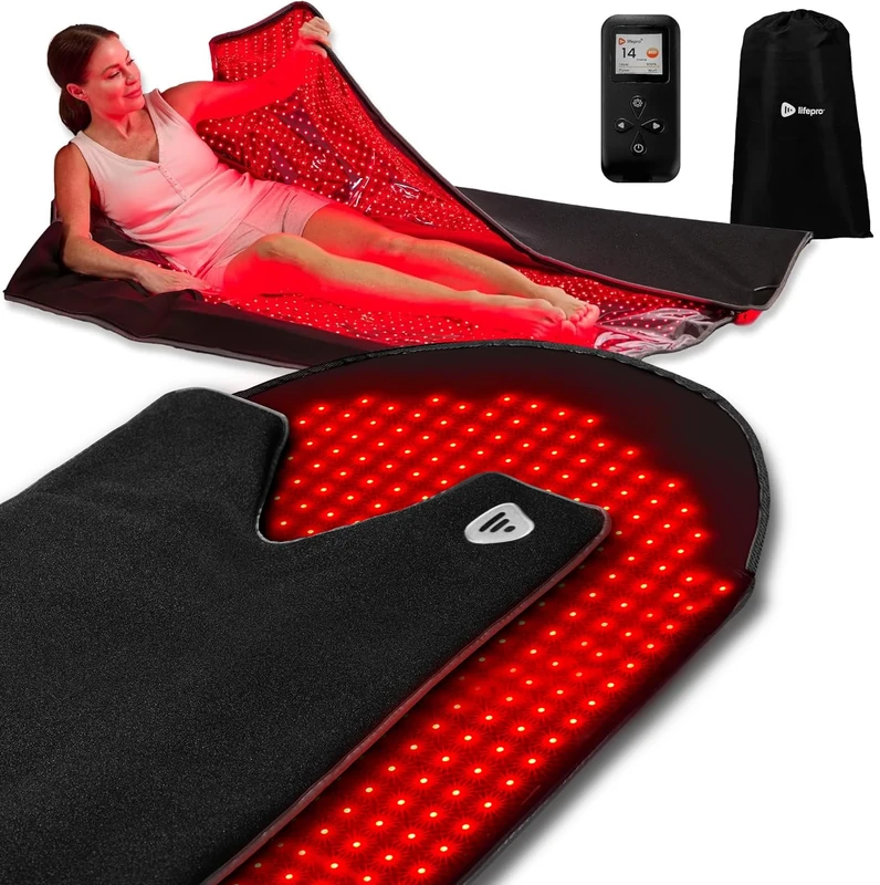 LifePro Red Light Therapy Blanket for Full Body Coverage with Red & Near Infrared Light Therapy - Whole Body Red Light Mat, NIR & Red Light Therapy Pad Device, Pulse & Brightness Control for Home - Image 1