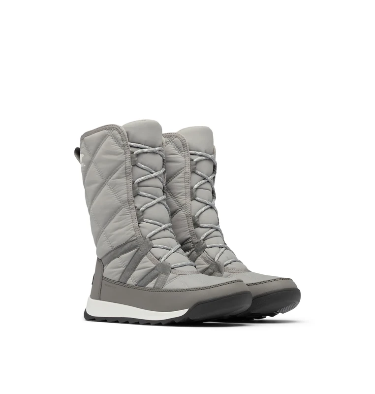 Sorel Whitney 2 Plus Tall Lace Wp Women's Fashion Boot, Chrome Grey Quarry, 7 UK