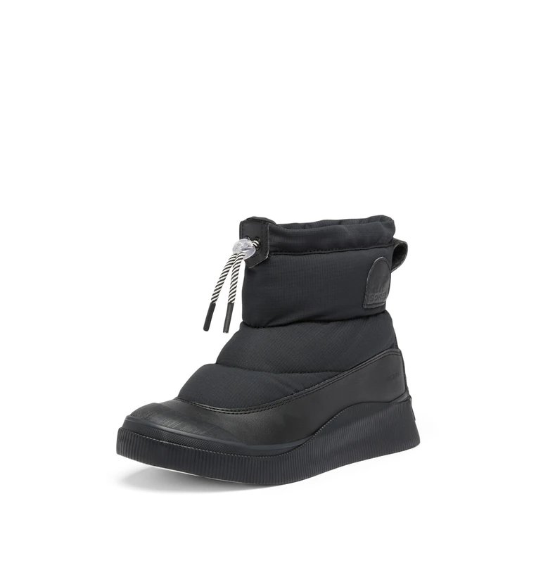 Sorel Women's Out N About 4 Puffy WP, Casual Winter Boots, Black/Chalk, 8 Regular