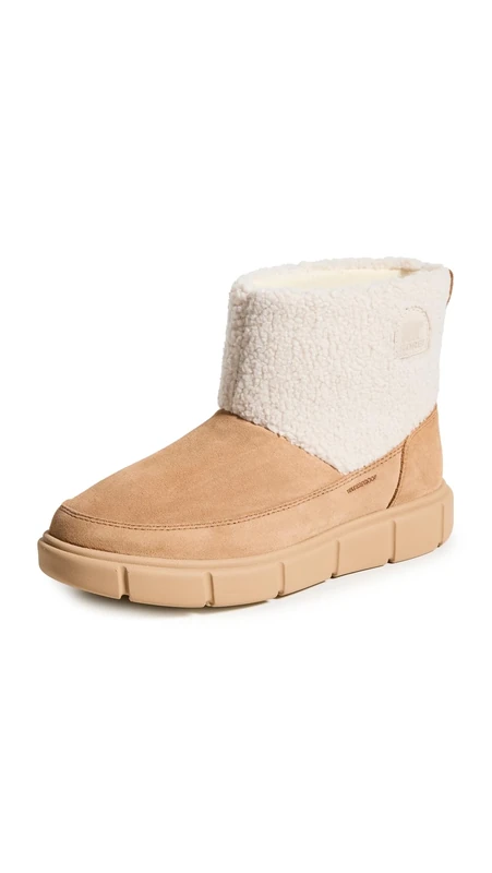 Sorel Women's Explorer III Slip-ON Cozy WP Snow Boot, Tawny Buff, Sea Salt, 9 UK