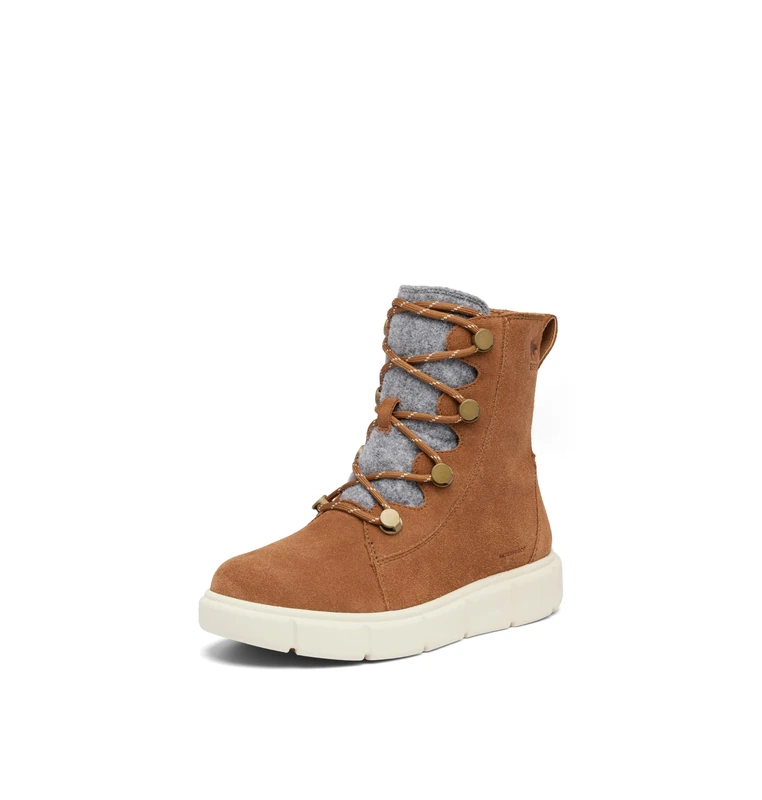 Sorel women's Explorer Iii Joan Waterproof Snow Boot, Velvet Tan/Chalk, 6 UK