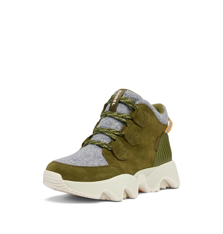 SOREL Women's Kinetic Impact Caribou Plus Waterproof Boot, Utility Green/Light Aloe, 6 UK - Image 1