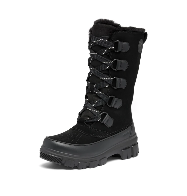 Sorel Women's Tivoli V Tall Waterproof Boot, Black/Natural, 5.5 UK