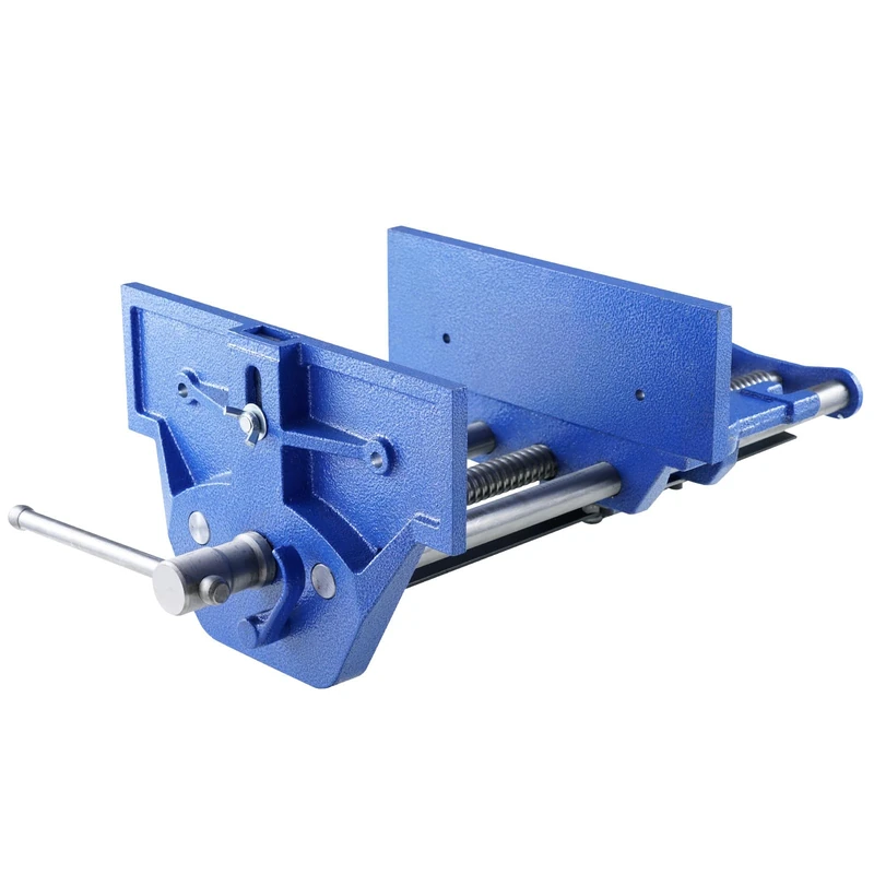 VEVOR Woodworking Vise, 13 inch Woodworking Bench Vise, Heavy-Duty Cast Iron Vice for Workbench 10.6" Jaw Width, with Quick Release Lever for Woodworking, Cutting, and Drilling