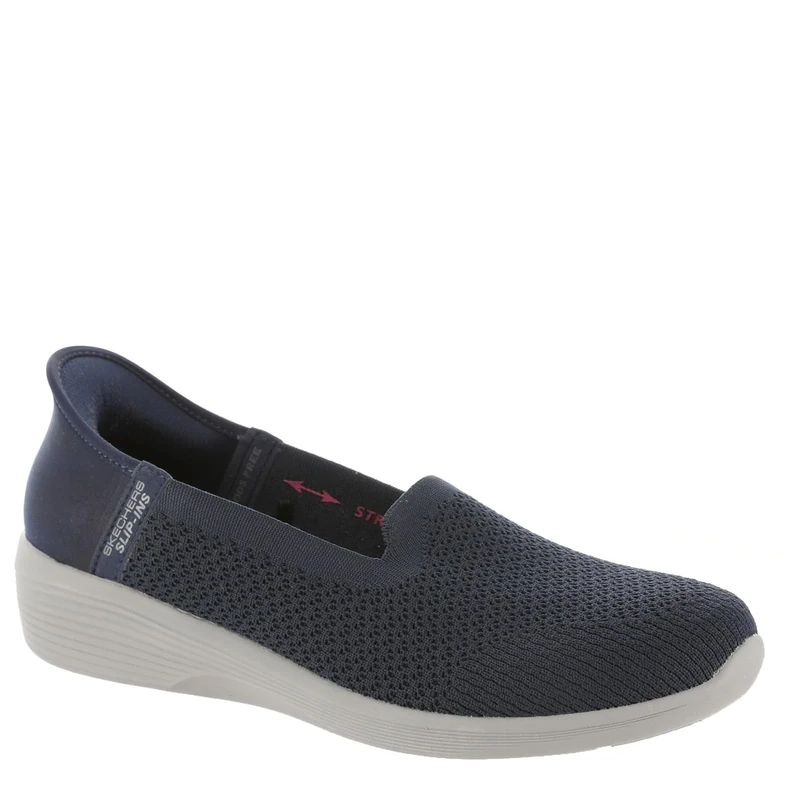 Skechers Women's Arya-Sweet Voice Ballet Flat, Navy, 6.5 UK