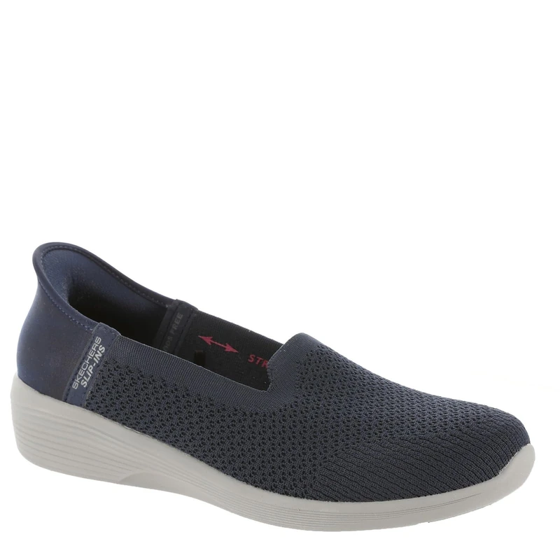 Skechers Women's Arya-Sweet Voice Ballet Flat, Navy, 7