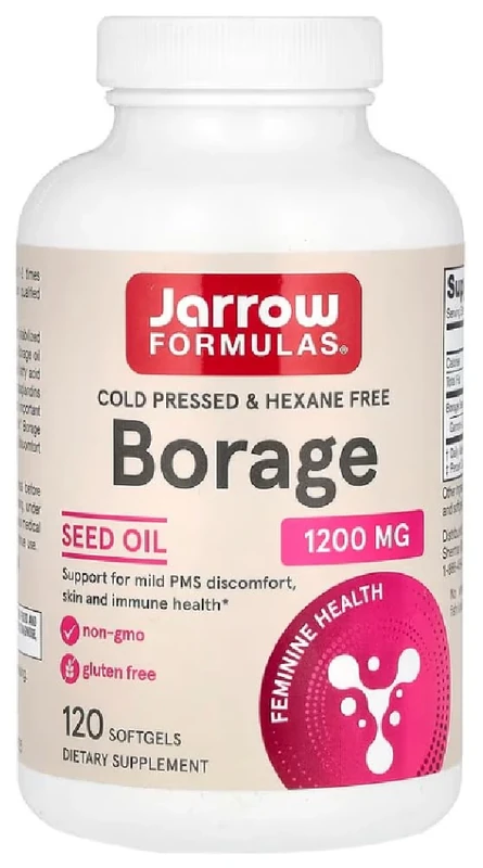 JARROWS Jarrow Formulas - Borage GLA-240 | 120 softgels with Gamma-linolenic Acid for Skin and Joints