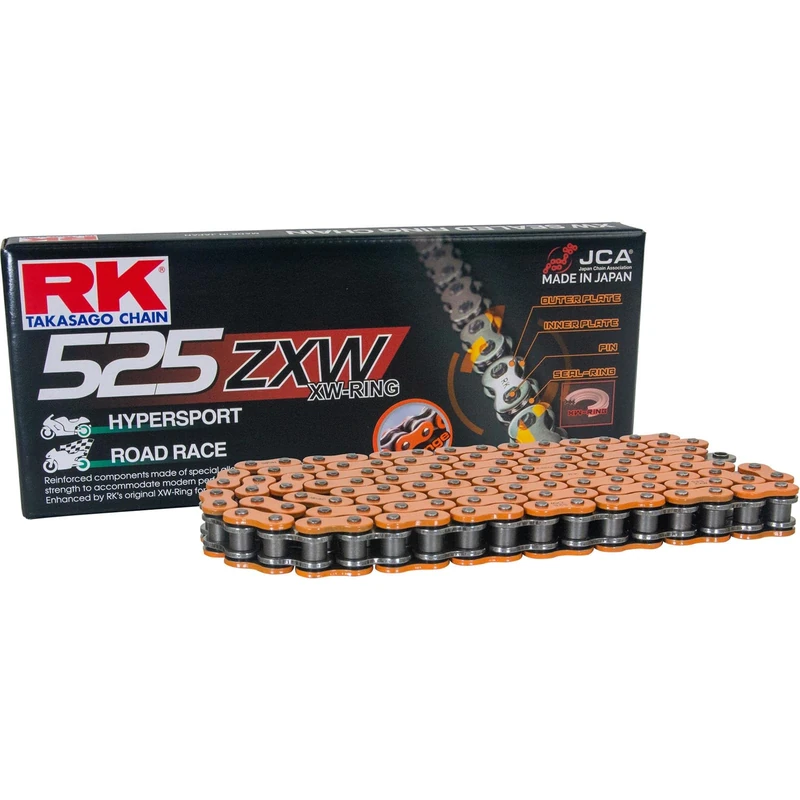 RK XW-Ring Chain Orange 525 ZXW/114 - Image 1