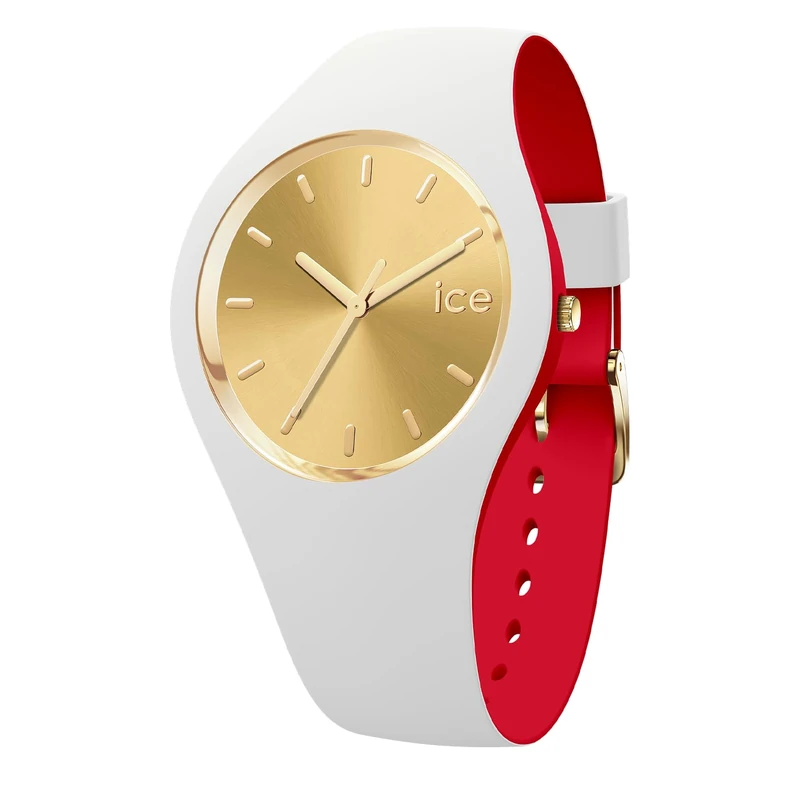 ICE-WATCH - ICE Loulou White Gold Chic - Women's Wristwatch with Plastic Strap - 022324 (Small)