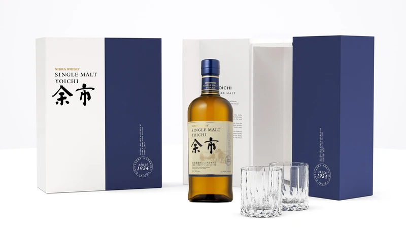 Yoichi Single Malt 2 Glass Set 70cl