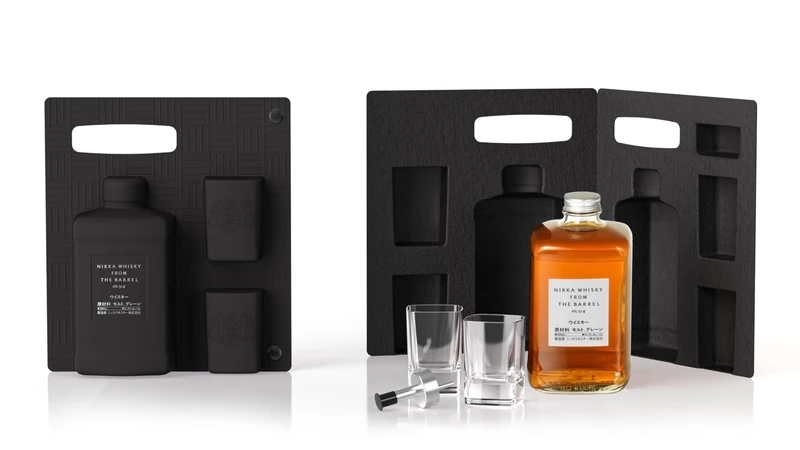 Nikka From The Barrel Silhouette 2 Glass Pack | 50cl | 51.4 Percent | Iconic, Award-Winning Blended Whisky from Japan | Gift Box | Ideal for Gifting
