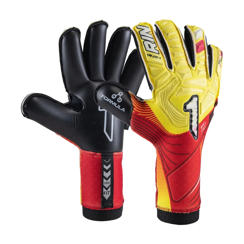 Rinat NKAM Pro Adult Football Goalkeeper Gloves Red Unisex Size 10