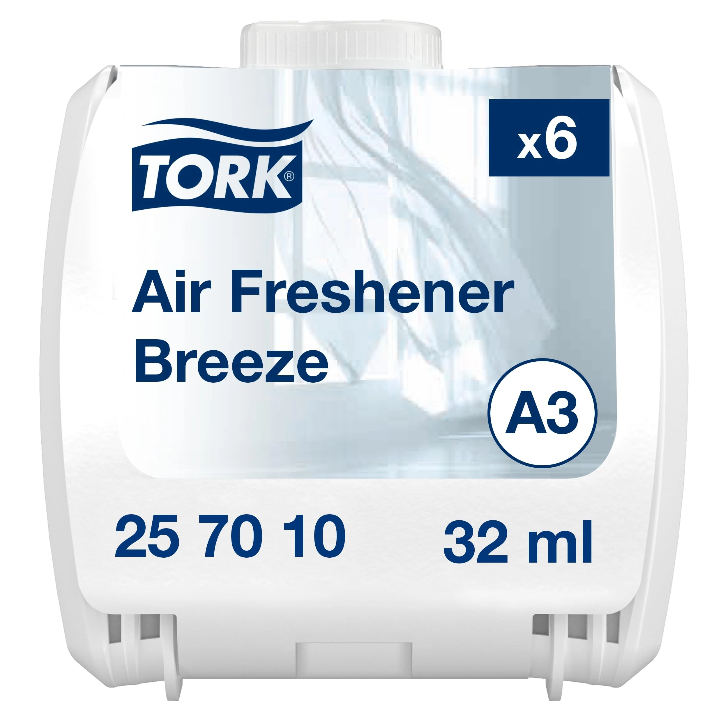 Tork Constant Air Freshener Refill Breeze A3, Odour Neutraliser, 6 Refills, 257010