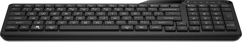HP 460 Wireless and Bluetooth 5.3 Keyboard, Multi-Device Connection, Qwerty, Battery Life up to 2 Years, 12 Programmable Buttons, Compatible with Windows 10 and 11, Android, Chrome OS, MacOS, Black