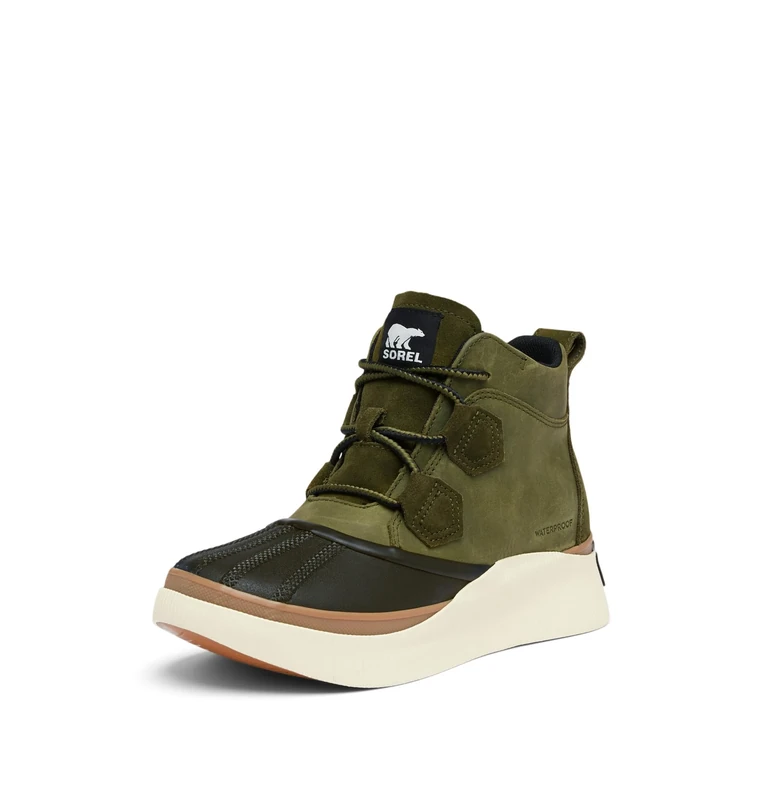 Sorel Women's Out N About IV Classic WP Fashion Boot, Utility Green, Black, 6.5 UK