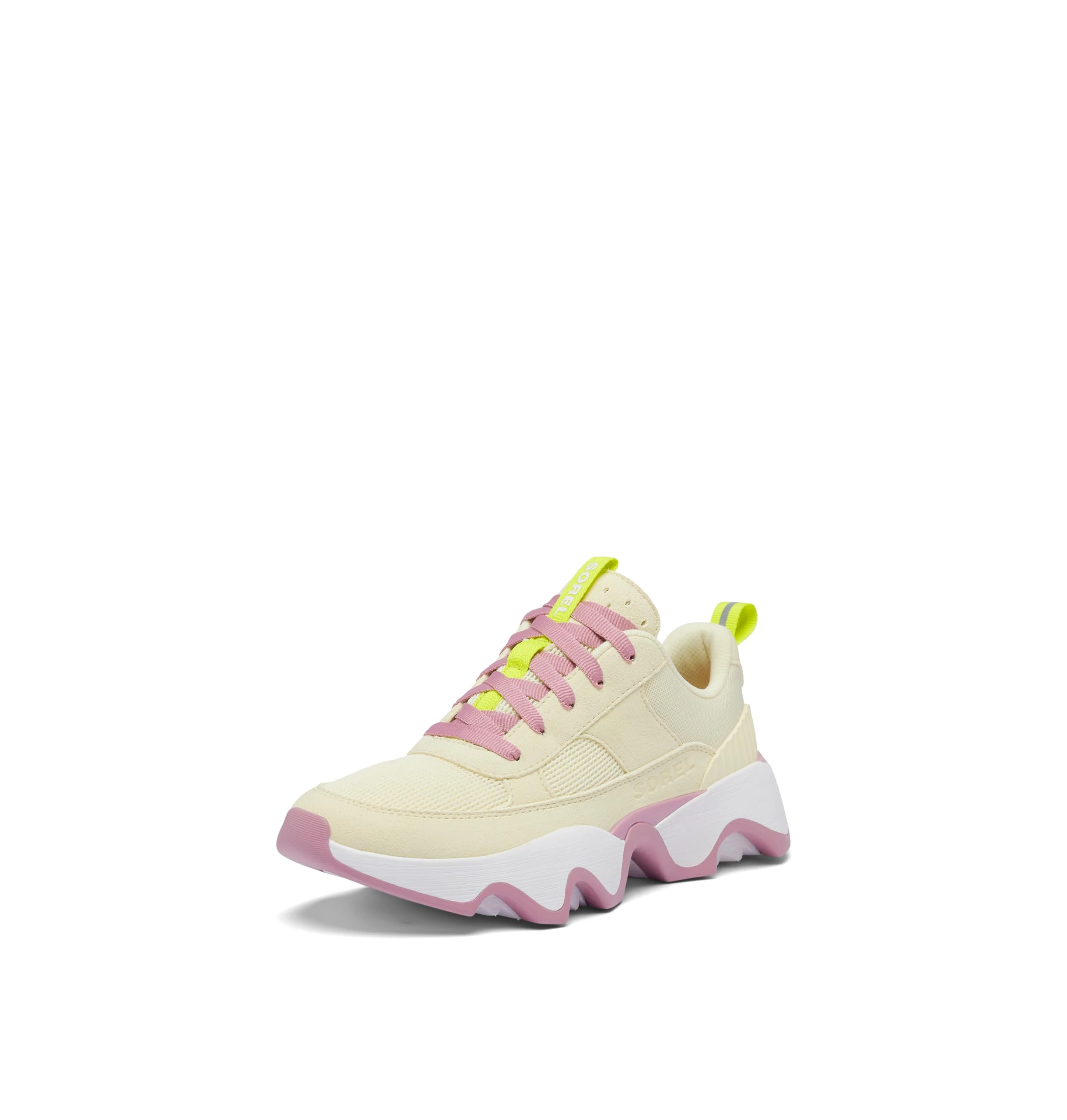 SOREL Women's Kinetic Impact ll Wonder Lace Sneaker, Honey White, Dazed Mauve, 6.5 UK