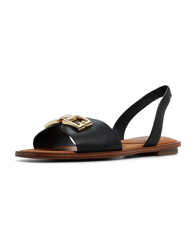 Aldo Women's Agreinwan Flat Sandal, Black, 3 UK - Image 1
