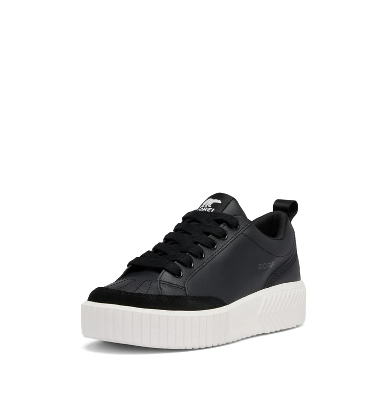 Sorel Women's Ona Ave Low Sneaker WP, Summer Sneakers, Black/Sea Salt, 4.5 - Image 1
