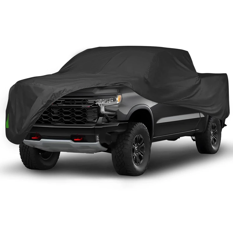 Proadsy 2025 Upgrade Car Cover Compatible with Chevrolet Chevy Silverado 1500 2019-2024 2025 Windproof All Weather Waterproof Sun Rain UV Dust Snow Protection Outdoor Covers