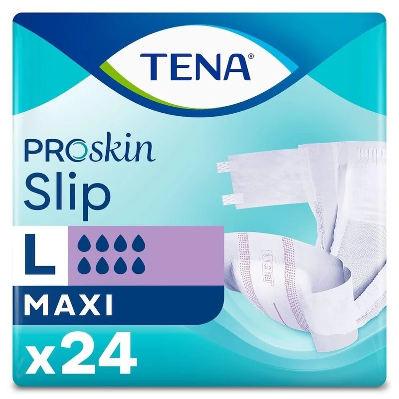 TENA ProSkin Slip Maxi Large 8-Drop Incontinence Briefs - 24 Pack