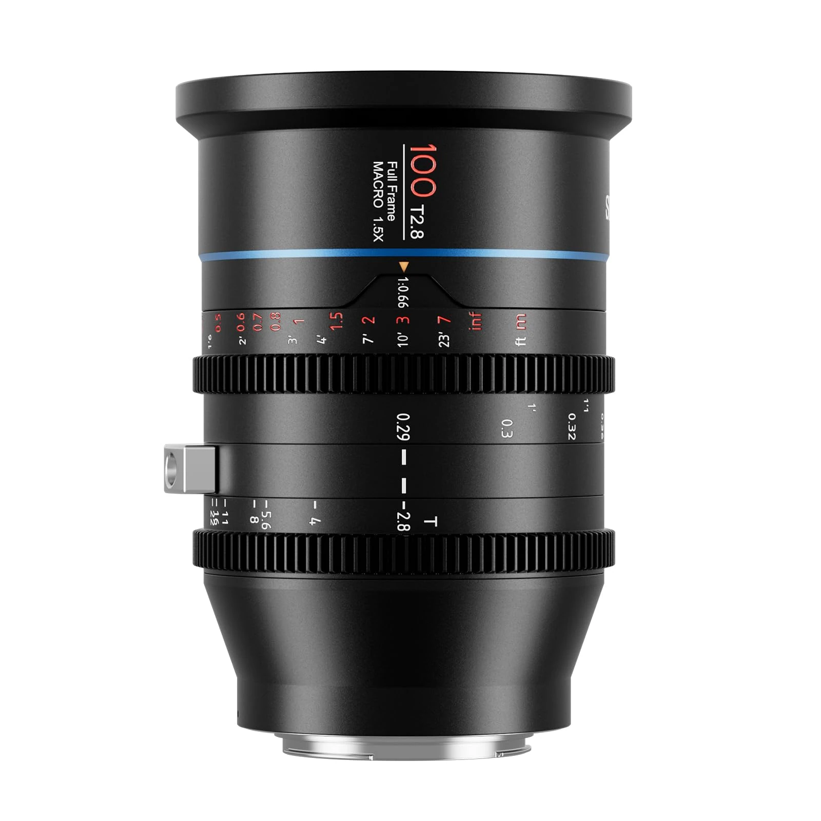 SIRUI 100mm Jupiter Macro T2.8 Full-Frame Cine Prime Lens, for EF-Mount Cameras, Compatible with BMPCC-6k, BMPCC-6k-pro, EOS C300 Mark III, EOS C500 Mark II, Professional EF-mount Lens