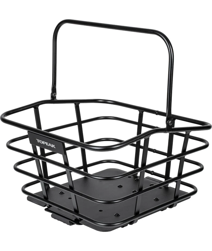 Topeak Urban Basket DX18L Bicycle Basket compatible with MTX QuickTrack 2.0 System, Black