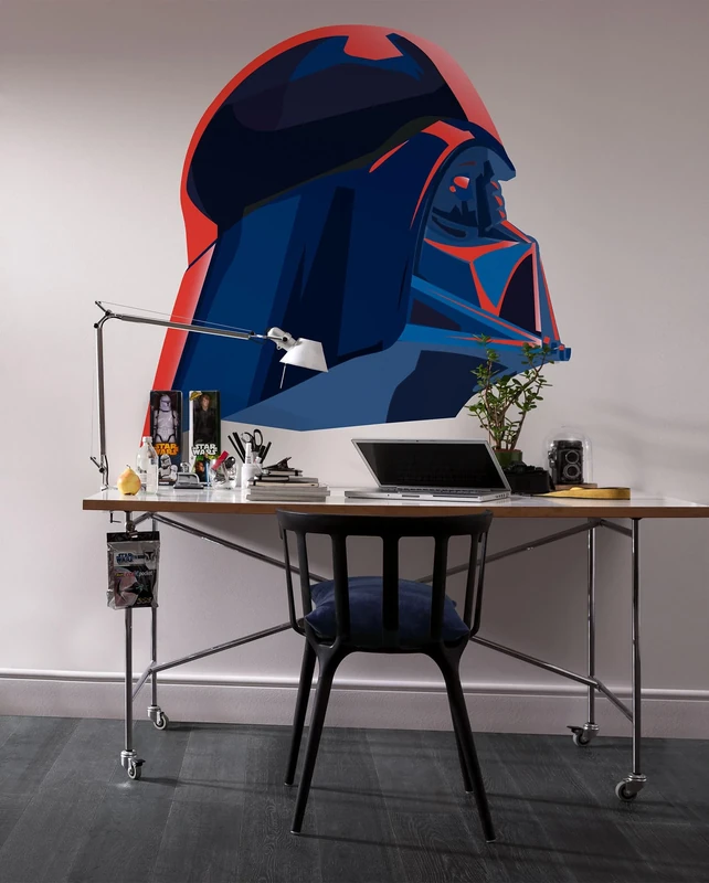 Komar Star Wars Cover Up Self-Adhesive Non-Woven Photo Wallpaper/Wall Sticker, Size 125 x 125 cm, Children's Wallpaper, Children's Wallpaper