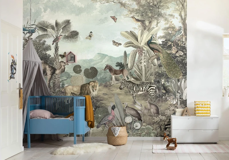 Komar Non-Woven Photo Wallpaper Peace an Harmony Size 300 x 280 cm Children's Wallpaper Children's Wallpaper