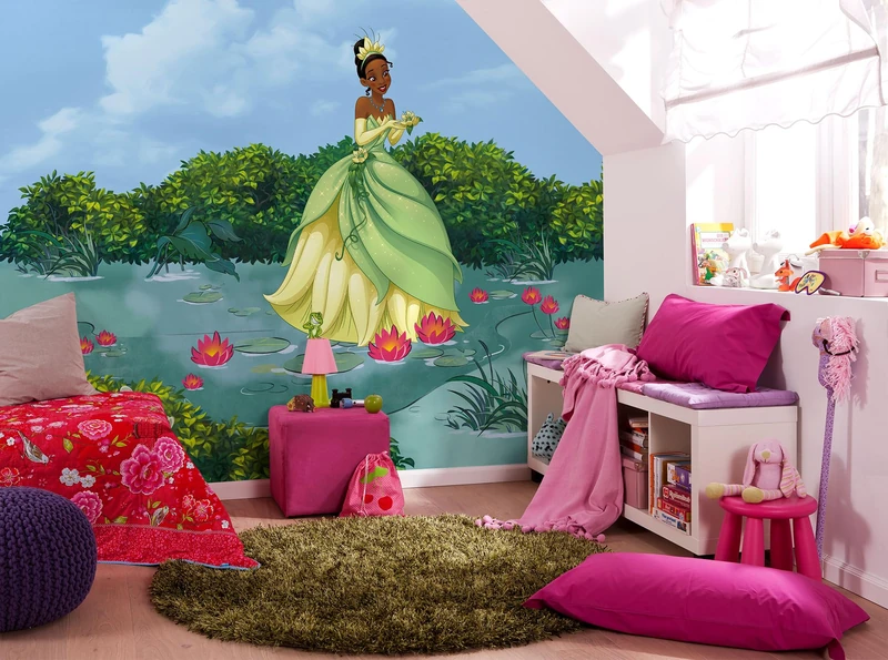 Komar Tiana Lucky Pond Non-Woven Photo Wallpaper, Size 300 x 250 cm, Children's Wallpaper