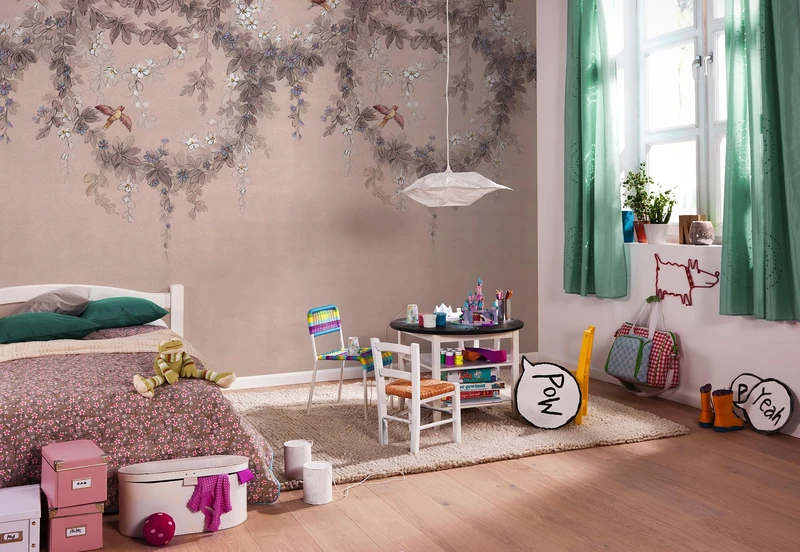 Komar Non-Woven Photo Wallpaper Symphony Size 300 x 250 cm Children's Bedroom Wallpaper Children's Wallpaper