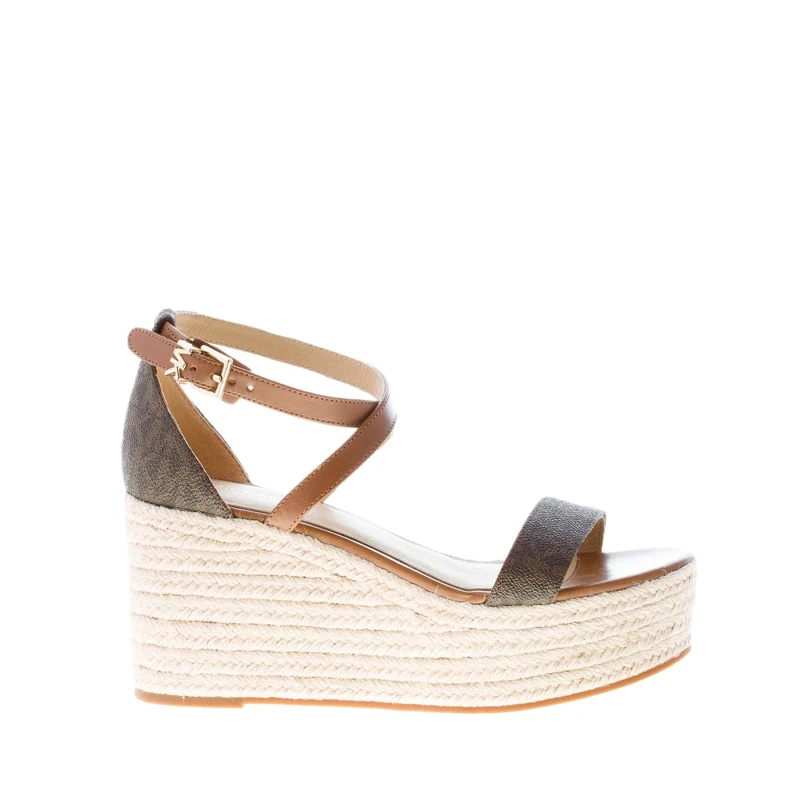 Michael Kors 40S2SEMS1B-200 Serena Wedge Espadrille Women Brown UK 7.5