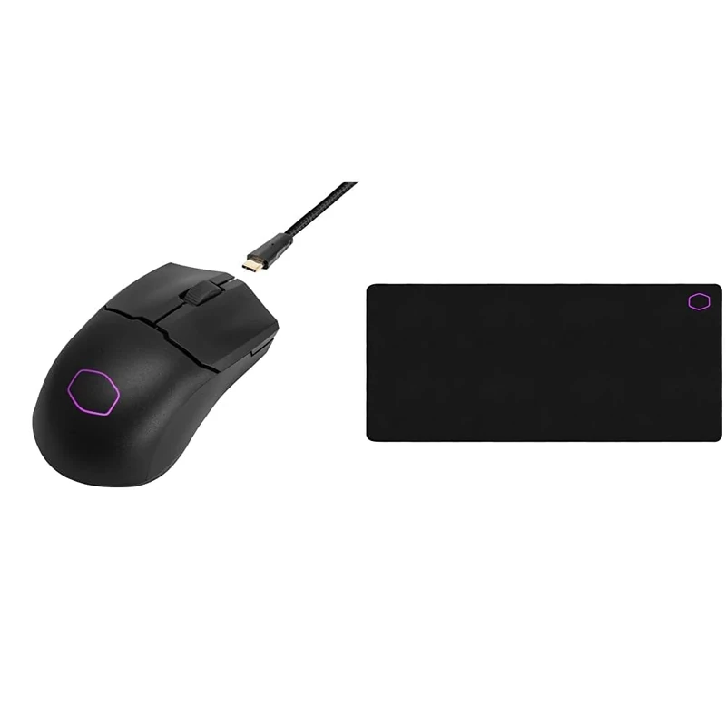 Cooler Master MM712 RGB-LED Ultralight 59g Hybrid Wireless Gaming Mouse + MP511 XL Gaming Mouse Pad