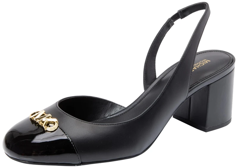 Michael Kors 40S4PLMP1L-001 Perla Flex Toe Cap Pump Women Black UK 4