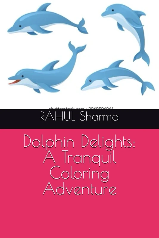 Dolphin Delights: A Tranquil Coloring Adventure