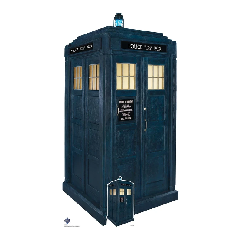 Star Cutouts SC4391 Doctor Who TARDIS Police Box Large Cardboard Cutout – Essential Sci-Fi Centrepiece for Whovian Displays