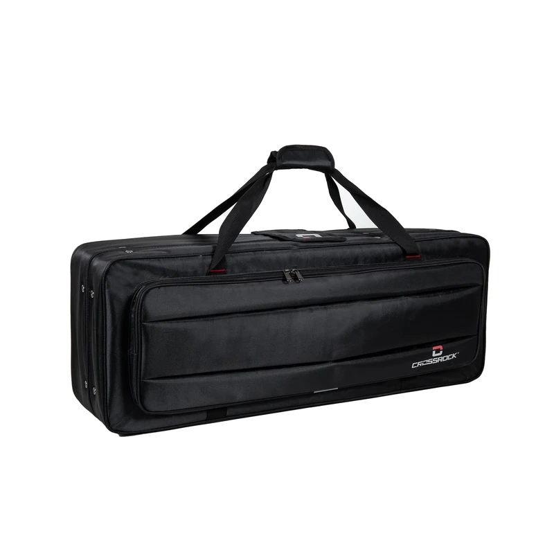 Crossrock Lightweight Foam Tenor Saxophone Case | Black Oxford Shell, Backpack Straps, Storage Pockets – Fits Bb Tenor, Rectangular Design -Black (CRP200TSBK-R)