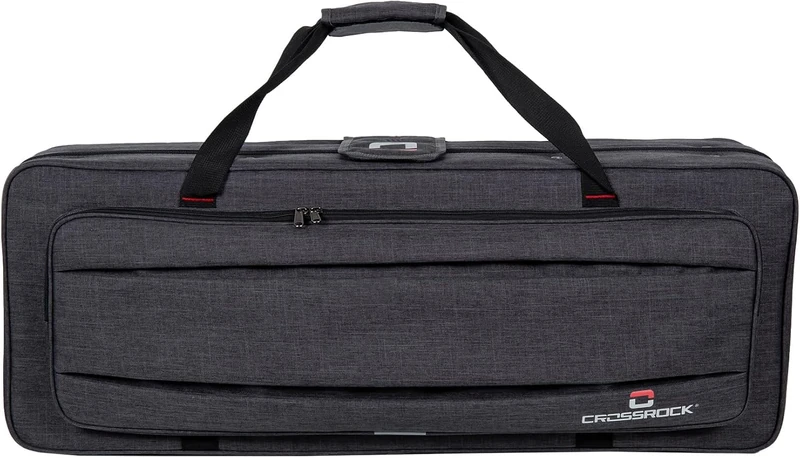 Crossrock Lightweight Foam Case for Bb Tenor Saxophone | Dark Grey Exterior, Detachable Straps, Accessory Storage – Durable Rectangular Shell -Dark Grey (CRP200TSDG-R)