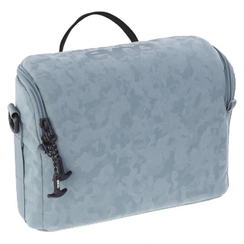 EVOC CB 6 photo shoulder bag (efficient padding, water-repellent compartment, pfc-free robust outer material, incl. T-zipper puller, dimensions: 11 x 18 x 27 cm, volume: 6 l), steel