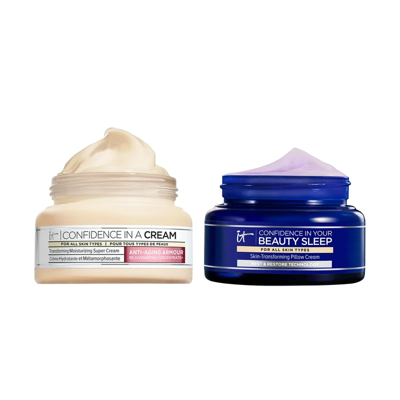 IT Cosmetics Confidence in Your Beauty Sleep 60ml and Confidence in a Cream Moisutriser 60ml Bundle