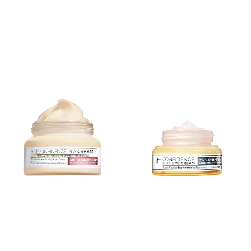 IT Cosmetics Confidence in a Cream Moisturiser 60ml and Confidence in an Eye Cream Bundle