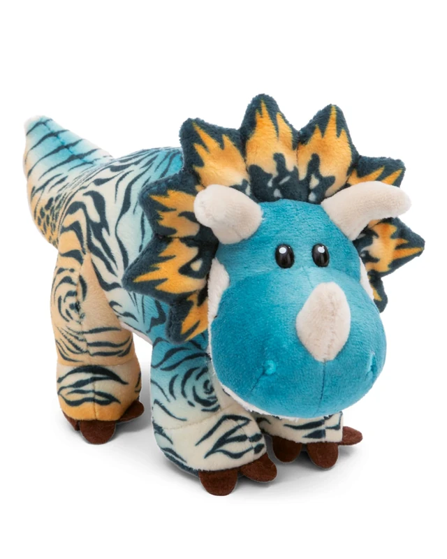 NICI cuddly toy Dino Cerastupsy 30cm - fluffy dino cuddly toy to cuddle and love, dino soft toy made from recycled materials - 49467