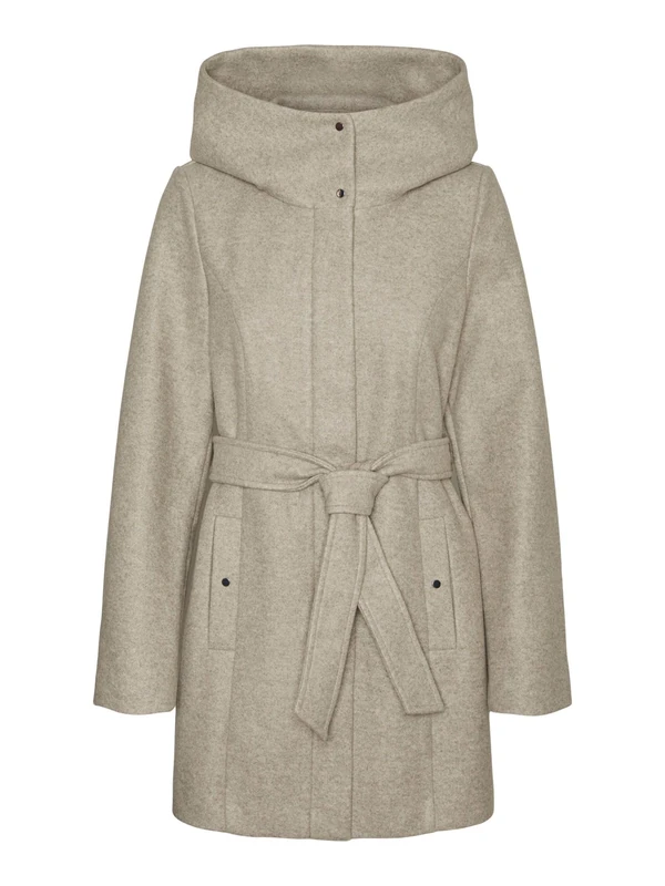 VERO MODA Women's Vmpopliva Ga Boo Jacket, Silver Mink/Detail: Melange, XS