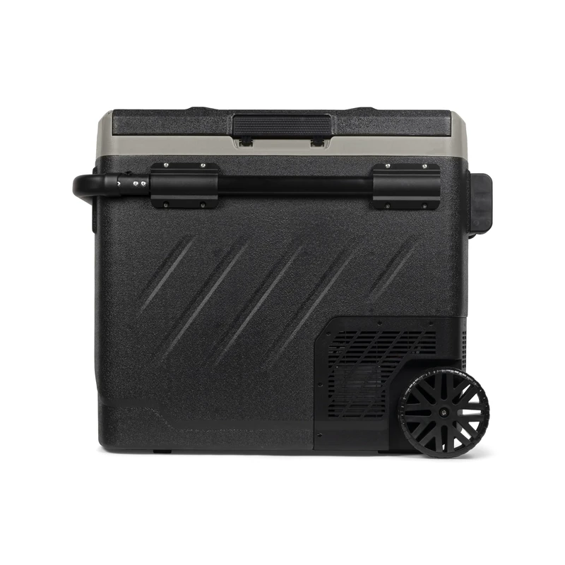 Steamy -E Dual Zone 61 Roller, Electric Compressor Cooler with Wheels, 58 Liters, 12 V/230 V, for Freezing and Cooling from -20 to +20, Ideal for Camping
