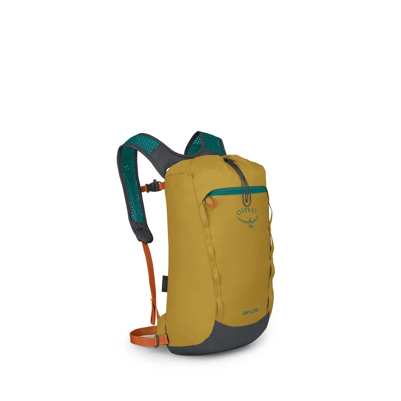 Osprey Daylite Cinch Pack - Simple Durable Versatile Top Cinch Daypack - Tumbleweed Yellow/Tunnel Vision O/S