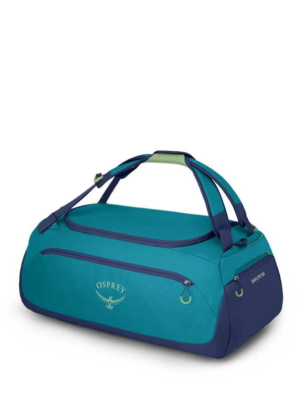 Osprey Daylite Duffel 60 - Convenient Functional Large Everyday Bag - Travel Duffel - Blue Spikemoss/Alkaline O/S