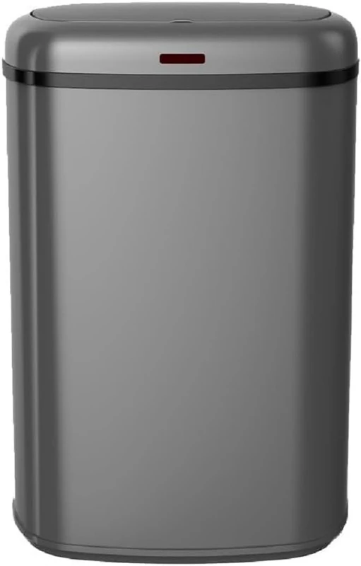 KITCHEN MOVE Logan Automatic Kitchen Bin 58L Stainless Steel Matt Grey