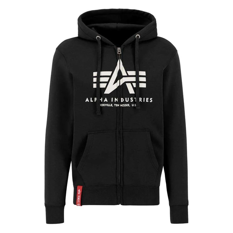 Alpha Industries Basic Zip PP Hoodie for men Black