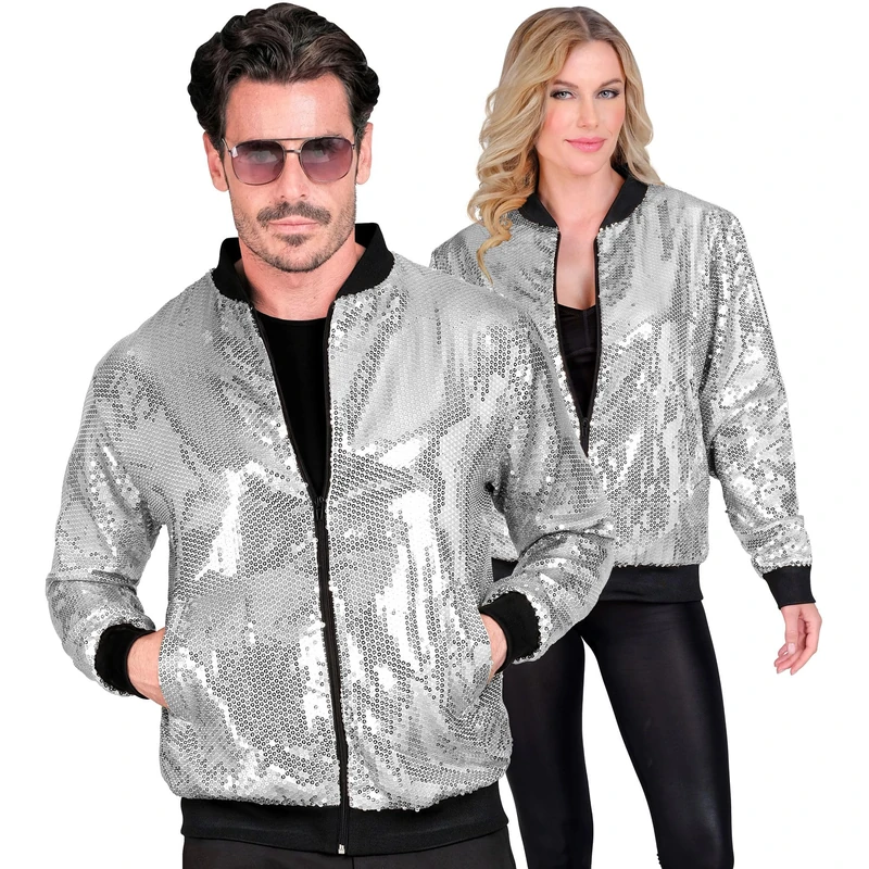 Widmann - Party Fashion Bomber Jacket, Sequin Jacket, Vest, Party Outfit, Disco