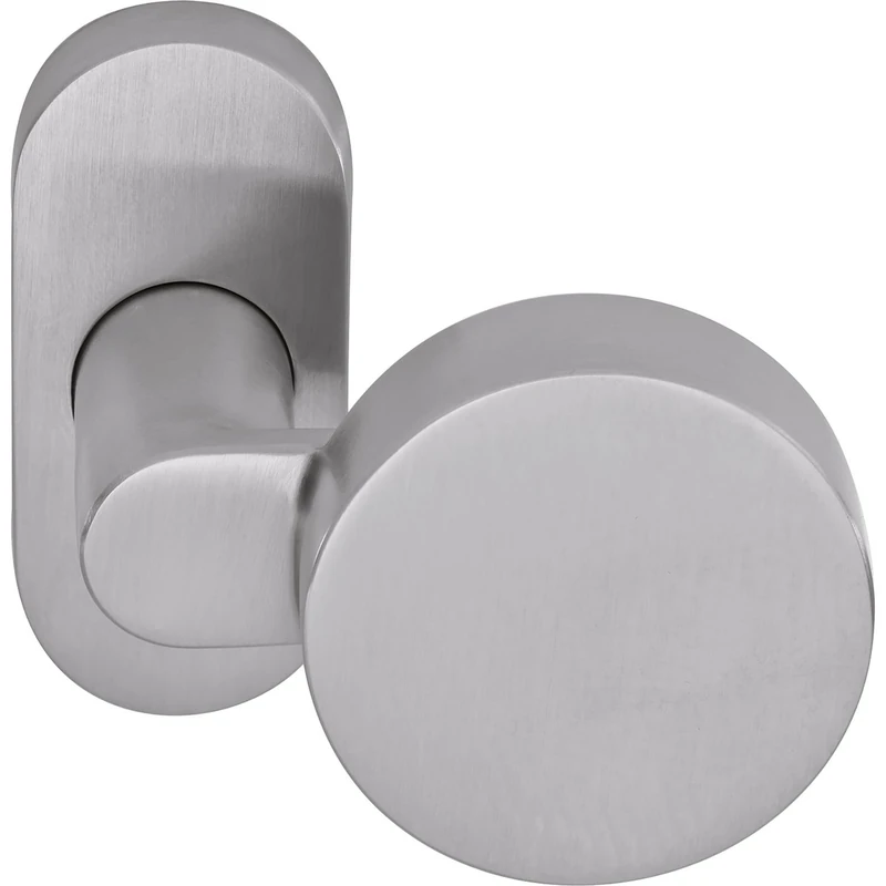 OGRO Renovi 3020 AO FS 90050057191 Door Knob, Rosette 30 x 68 x 10, Button Offset, Matte Stainless Steel